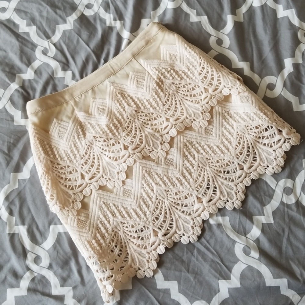 Forever 21 Cream Skirt